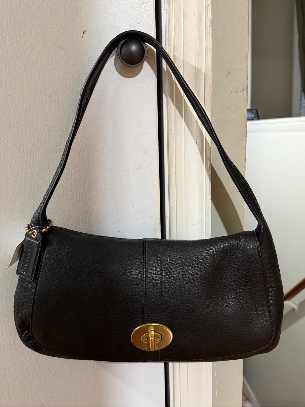 Authentic Coach Ergo Pebbled Leather Flap Shoulder Bag (Style #11614 dust bag in - Picture 3 of 16